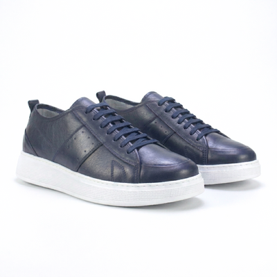 Sneakers Leather Bleu