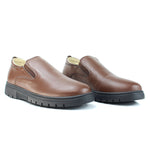 Ballerine Médicale en Cuir Marron