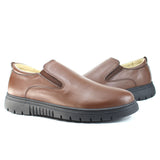 Ballerine Médicale en Cuir Marron