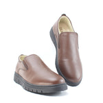 Ballerine Médicale en Cuir Marron