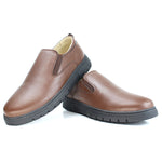Ballerine Médicale en Cuir Marron