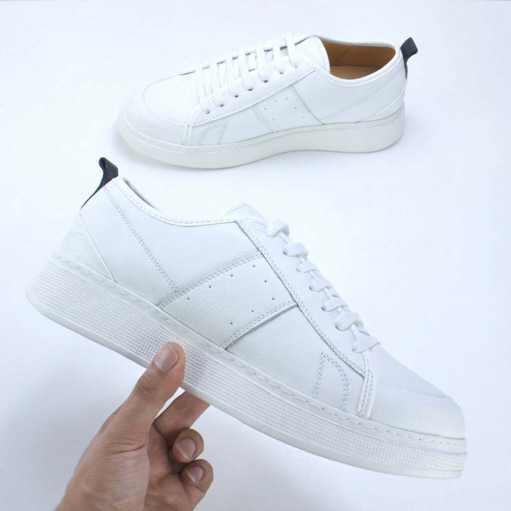 Sneakers Leather Blanc