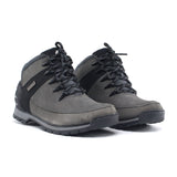 Lace Up Boots Gris Nebeck