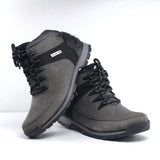 Lace Up Boots Gris Nebeck