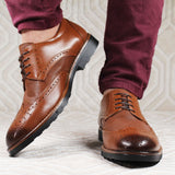 Chaussure en Cuir Marron Clair