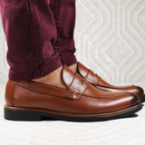 Chaussure en Cuir Marron Clair