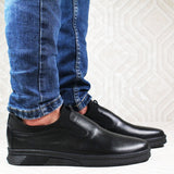 Chaussures confortable en Cuir Noir