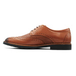 Derby brogue en Cuir Marron Clair