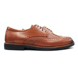 Derby brogue en Cuir Marron Clair