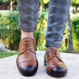 Chaussure oxford en cuir