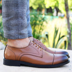 Chaussure oxford en cuir