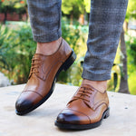 Chaussure oxford en cuir