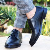 Chaussure oxford en cuir noir