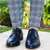 Chaussure oxford en cuir noir