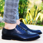 Chaussure oxford en cuir