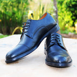 Chaussure oxford en cuir noir