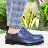 Chaussure oxford en cuir